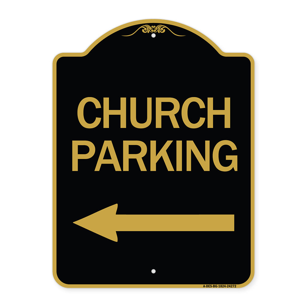 Church Parking (With Left Arrow)
