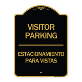 Bilingual Reserved Parking Sign Visitor Parking Estacionamiento Para Visitas