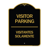 Bilingual Reserved Parking Sign Visitor Parking Visitantes Solamente