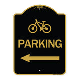Bicycle Symbol Parking (Left Arrow)