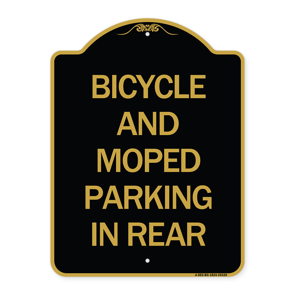 Bicycle and Moped Parking in Rear