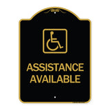 Assistance Available with Handicap Symbol