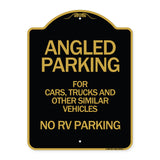 Angled Parking for Cars Trucks and Similar Vehicles - No RV Parking