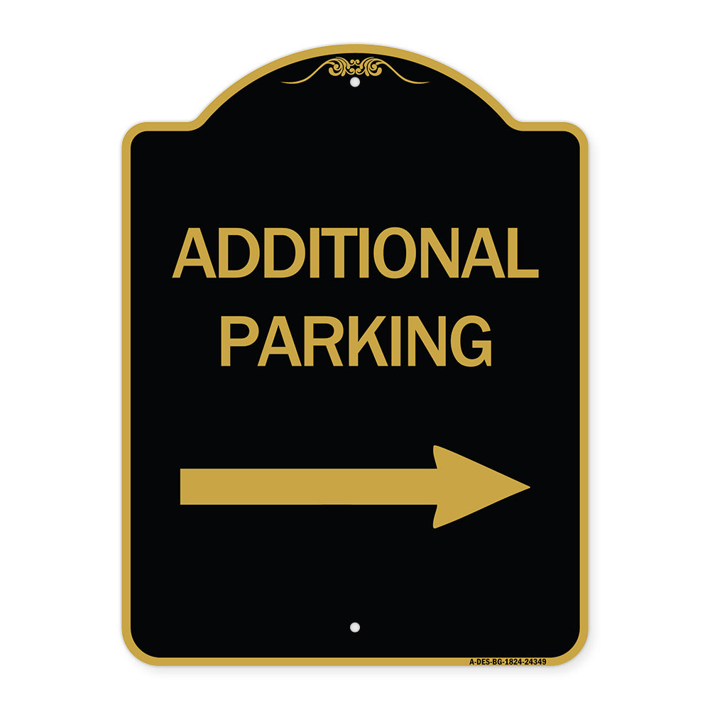 Additional Parking Sign (Right Arrow)