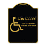 ADA Access for Assistance Ring Bell (With New Isa Symbol)