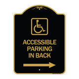 Accessible Parking on Right Arrow (With Graphic)
