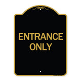 Traffic Entrance Sign Entrance Only