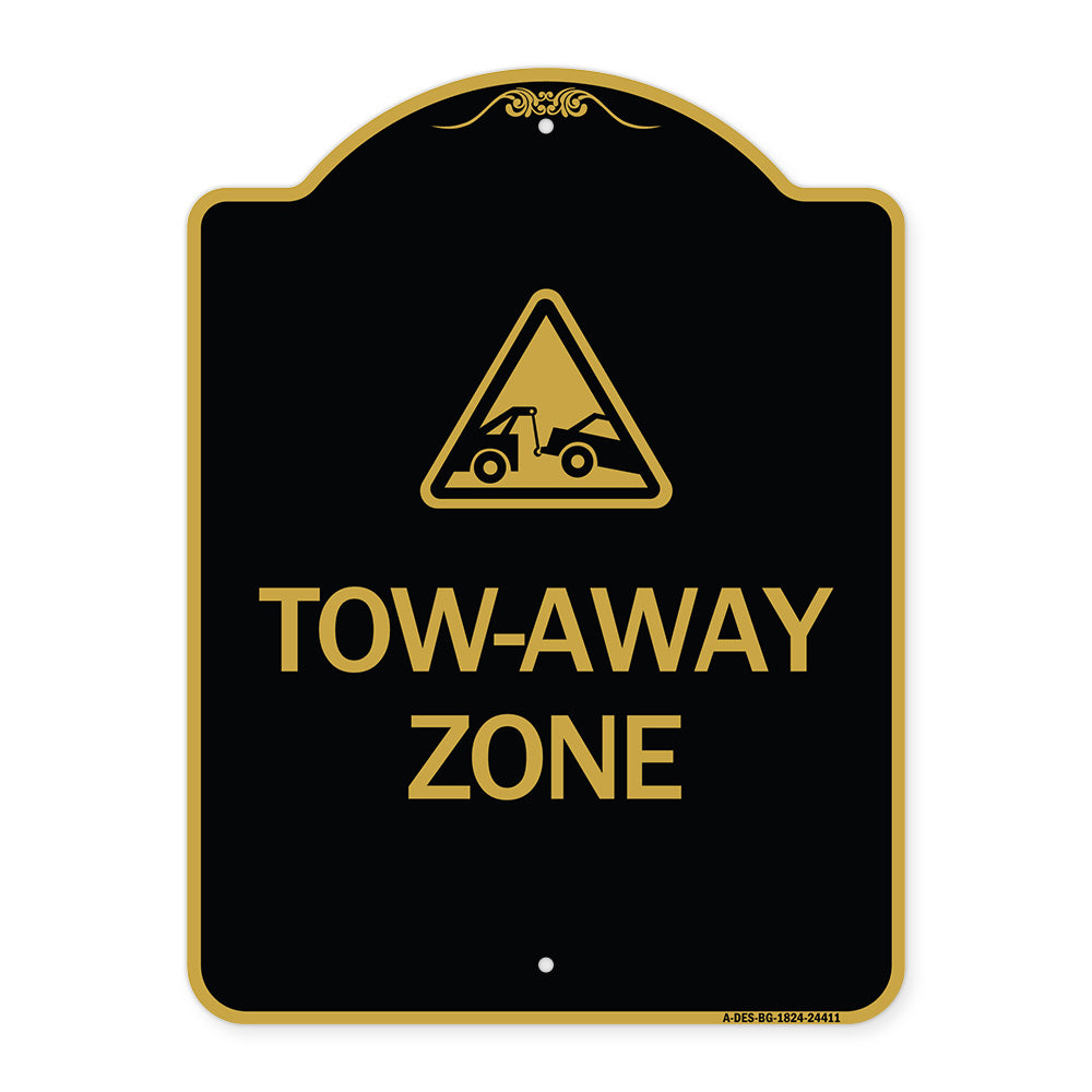 Tow-Away Zone with Graphic