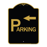 Parking with Arrow Pointing Left