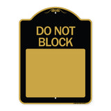 Do Not Block Custom No Parking Text Here