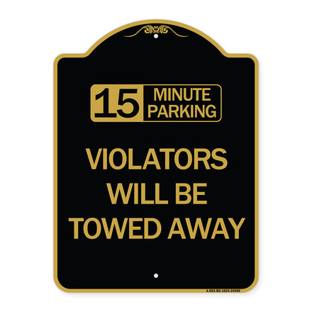 15-Minute Parking Violators Will Be Towed Away