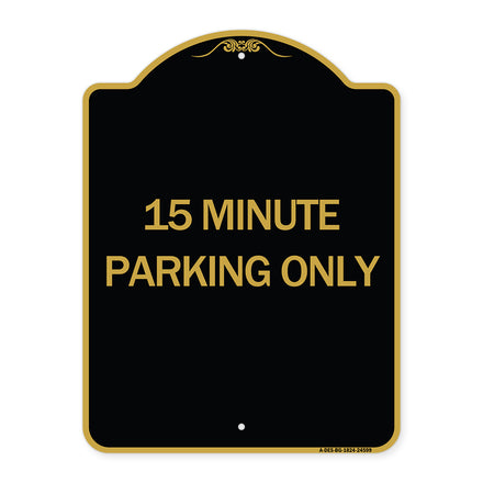 15 Minute Parking Only