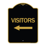 Visitors with Left Arrow