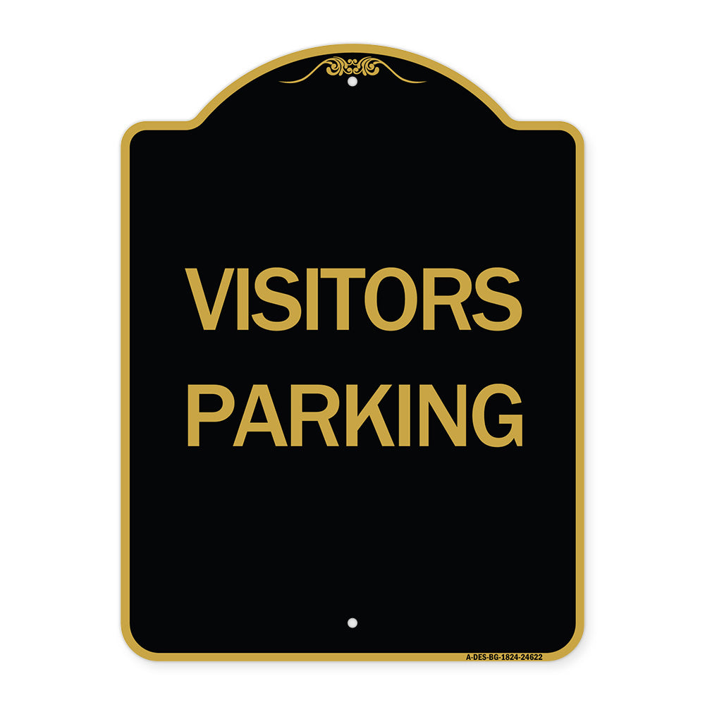 Parking Lot Sign Visitors Parking