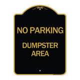 No Parking Dumpster Area