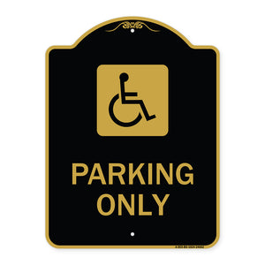 (ADA Compliant) Parking Only (Accessible Symbol)