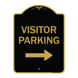 Visitor Parking (With Right Arrow)