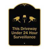 This Driveway Under 24 Hour Surveillance With Graphics