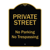 Private Street, No Parking Or Trespassing