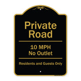 Private Road 10 Mph No Outlet Residents And Guests Only