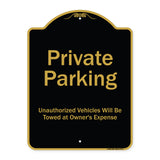 Private Parking Unauthorized Vehicles Will Be Towed At Owner Expense