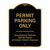 Permit Parking Only Unauthorized Vehicles