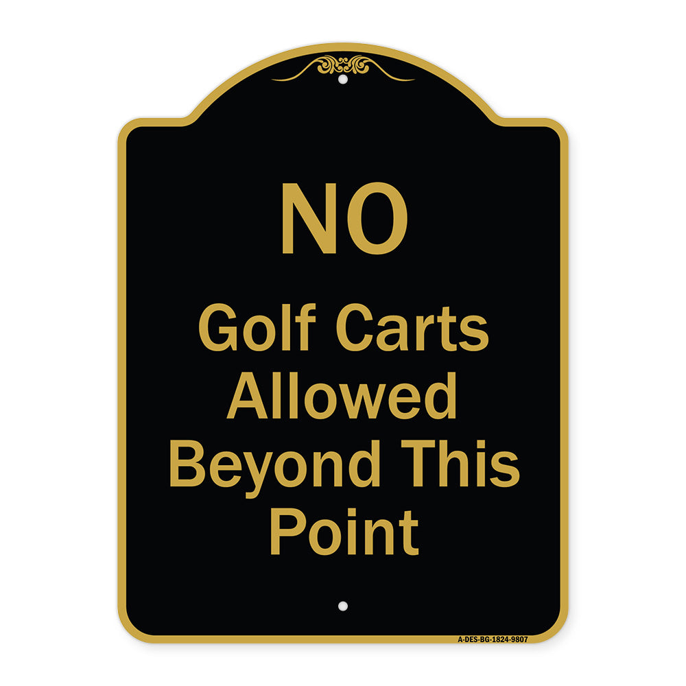 No Golf Carts Allowed