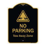 No Parking Tow Away Zone With Graphic