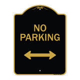 No Parking With Bidirectional Arrow
