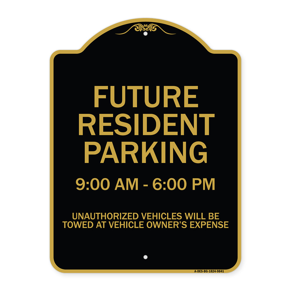 Future Resident Parking 9:00 To 6:00