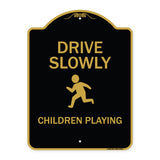 Drive Slowly Children Playing