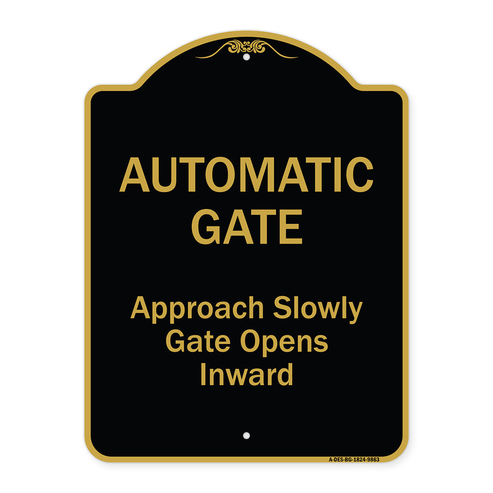 Automatic Gate Approach Slowly Gate Opens Inward