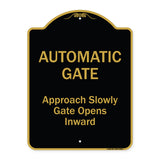 Automatic Gate Approach Slowly Gate Opens Inward