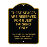 These Spaces Are Reserved For Guest Parking Only