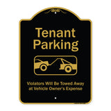 Tenant Parking, Violators Towed Away With Graphic