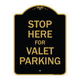 Stop Here For Valet Parking