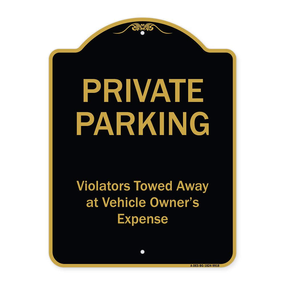 Private Parking, Violators Towed Away