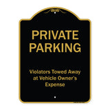 Private Parking, Violators Towed Away