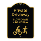 Private Driveway Slow Down Kids At Play