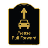 Please Pull Forward With Graphic And Ahead Arrow