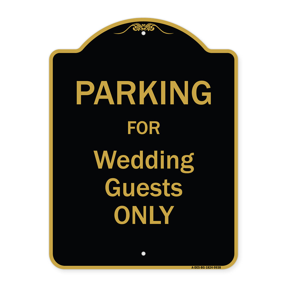 Parking For Wedding Guests Only