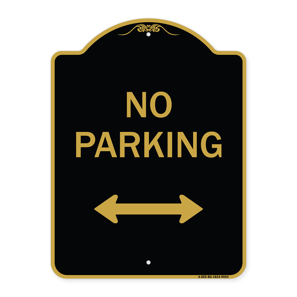 No Parking With Bidirectional Arrow
