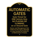 Automatic Gates, Gate Timed For One Vehicle Only