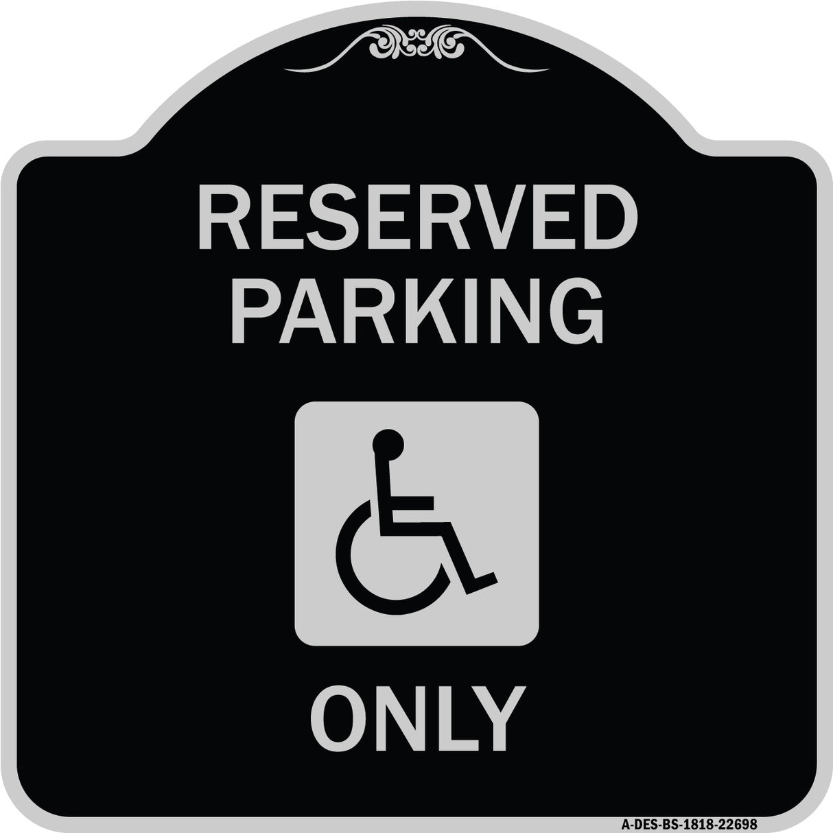 With NY Compliance Reserved Parking Only (With Access Icon)