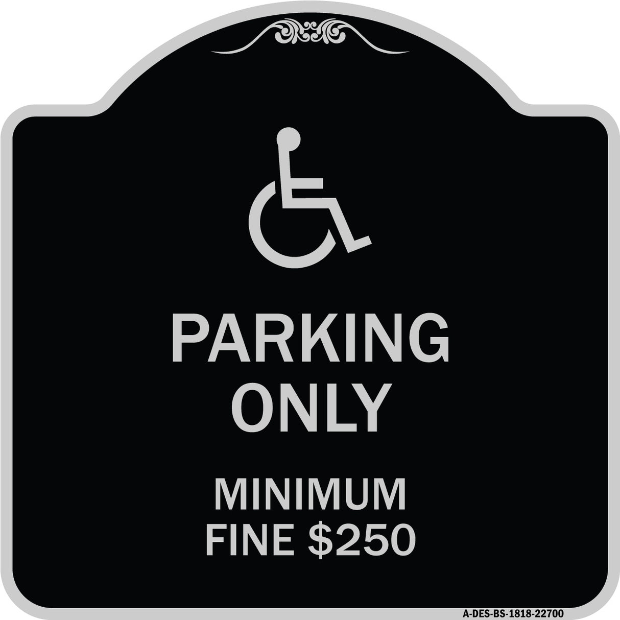 With Modified Isa Icon Parking Only Minimum Fine $250