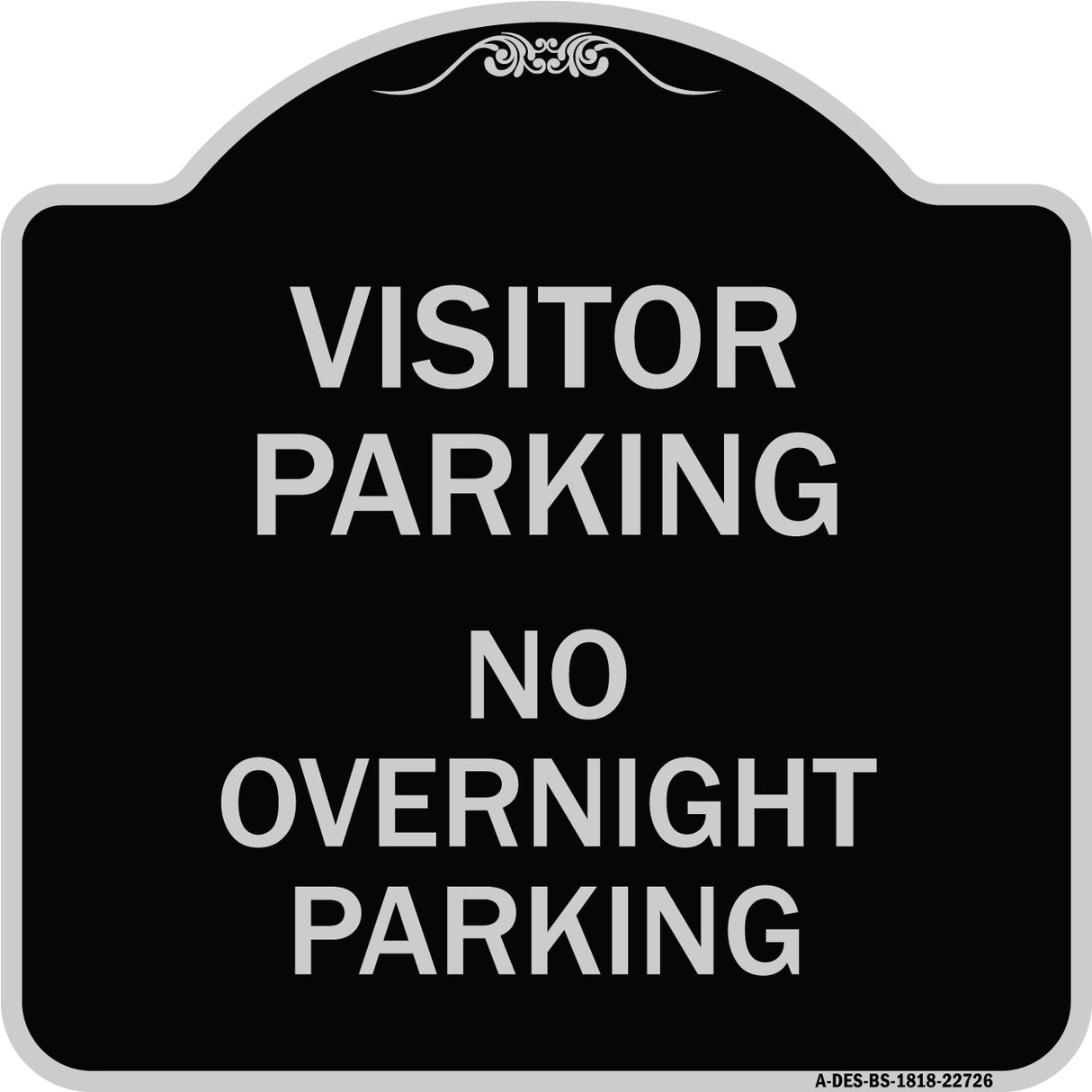 Visitor Parking Sign Visitor Parking No Overnight Parking