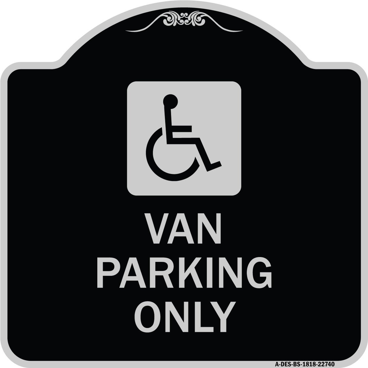 Van Parking Only (With Handicap Symbol)