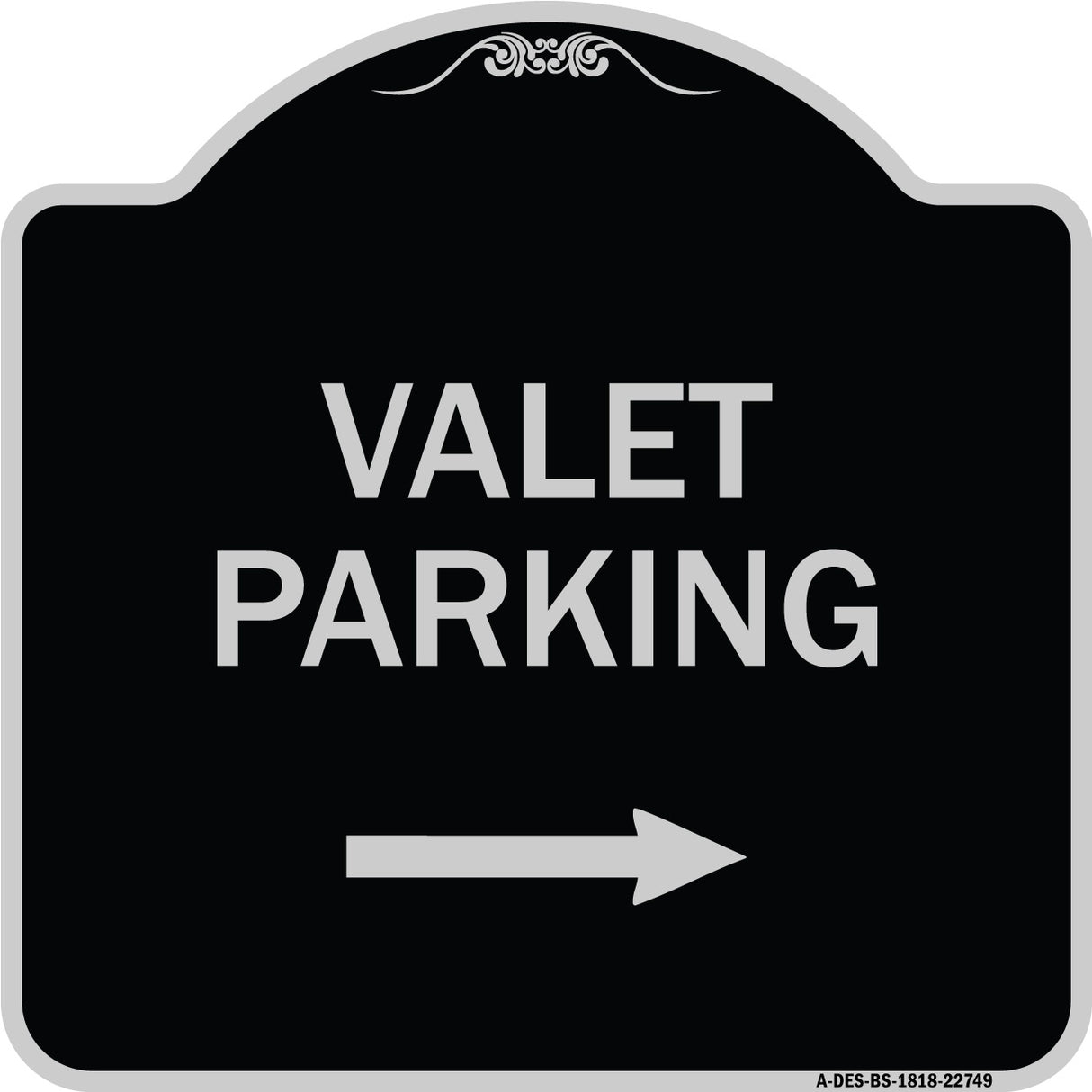 Valet Parking with Right Arrow