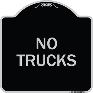 Truck Sign No Trucks