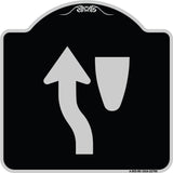 Traffic Sign Keep Left Symbol